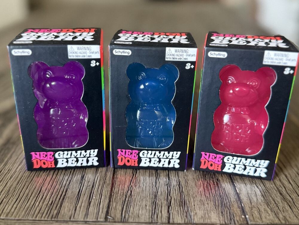 Authentic Schylling Needoh Gummy Bear Novelty Squishy Squeeze Toy Rare New 2026